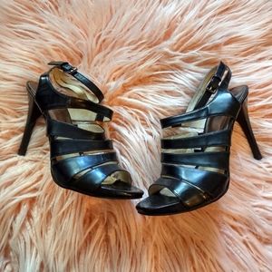 Michael Kors Black 4in Sandal Heels